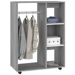 vidaXL Garde-robe Sonoma gris 80x40x110 cm Bois d'ingénierie
