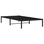 vidaXL Cadre de lit métal noir 107x203 cm
