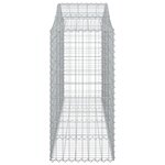vidaXL Paniers à gabions arqués 30 Pièces 200x50x100/120 cm fer galvanisé