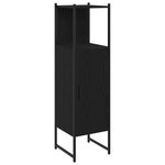 vidaXL Ensemble de meubles de salle de bain 4 pièces en chêne noir - Bois d'ingénierie