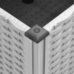 vidaXL Jardinière à roulettes blanc 240x50x54 cm PP