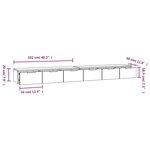 vidaXL Armoires murales 2 Pièces blanc 102x30x20 cm bois d'ingénierie