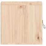 vidaXL Armoires murales 2 Pièces 31 5x30x30 cm Bois de pin massif