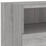 vidaXL Meuble TV mural sonoma gris 100x30x30 cm bois d'ingénierie