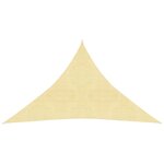 vidaXL Voile d'ombrage 160 g/m² Beige 3x3x4 2 m PEHD