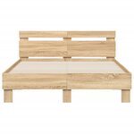 vidaXL Cadre de lit sans matelas chêne sonoma 120x200 cm