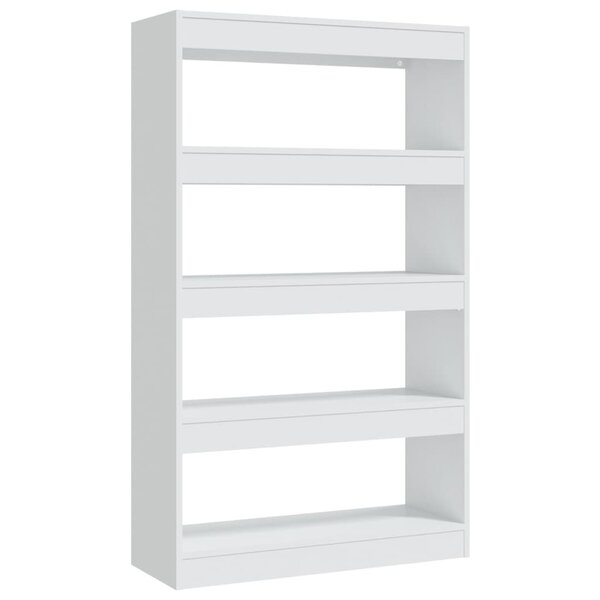 vidaXL Bibliothèque/Cloison blanc 80x30x135 cm bois d'ingénierie