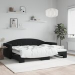 vidaXL Lit de jour avec gigogne sans matelas 80x200 cm