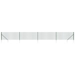 vidaXL Clôture en treillis métallique et piquet d'ancrage vert 1x10m