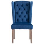 vidaXL Chaises à manger lot de 2 Bleu Velours
