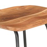 vidaXL Tabourets de bar lot de 2 bois d'acacia solide