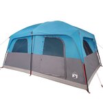 vidaXL Tente de cabine familiale 10 personnes bleu imperméable