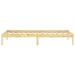vidaXL Cadre de lit bois massif 75x190 cm petit simple