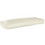 vidaXL Coussin de palette pour banc Crème 100x40x8 cm Tissu Oxford
