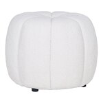 Pouf blanc cassé Ø 48 x 38 cm