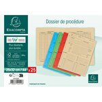 Paquet De 25 Dossiers De Procédure Carte Lustrée 25x32cm - Tilleul - X 5 - Exacompta