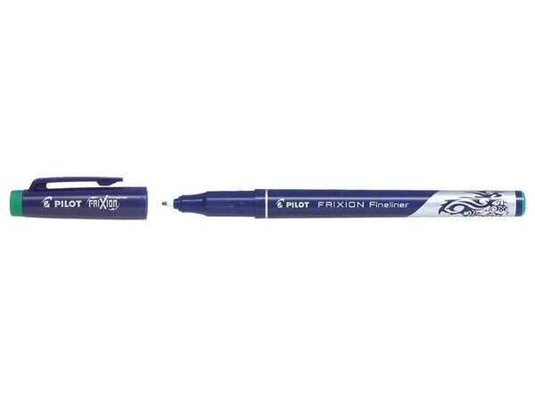 Stylo Feutre Fineliner FRIXION Effaçable Pointe Fine Vert x 12 PILOT