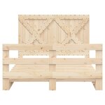 vidaXL Cadre de lit avec tête de lit 160x200 cm bois de pin massif
