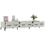 vidaXL Meuble TV Gris béton 150x34 5x30 cm Bois d'ingénierie