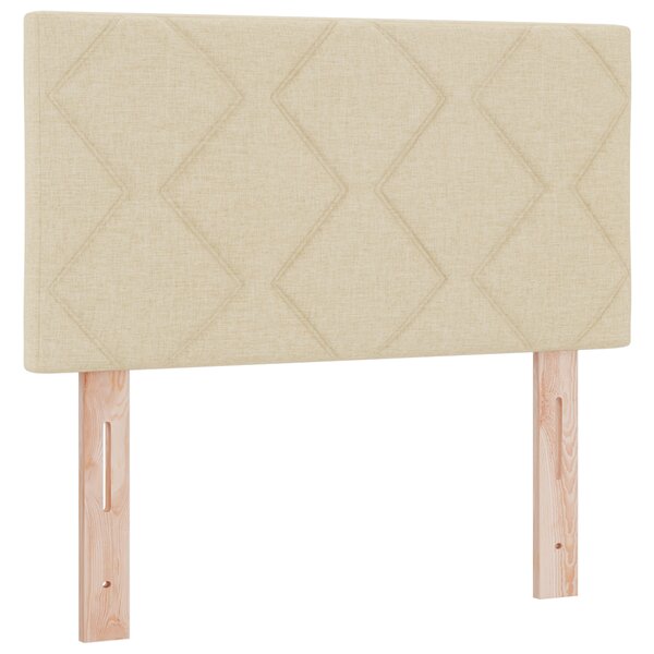 vidaXL Tête de lit Design en Blocs Diamants Crème 80 cm Tissu