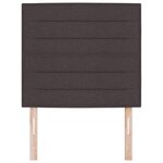 vidaXL Tête de lit Design Lignes Marron Foncé 100 cm Tissu