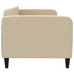 vidaXL Lit de repos sans matelas crème 80x200 cm tissu