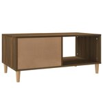 vidaXL Table basse chêne marron 89 5x50x40 cm bois d'ingénierie