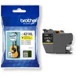 BROTHER - Cartouche d'encre LC421XLY - Jaune haute capacité de 500 pages - Pour DCP-J1050DW, MFC-J1010DW et DCP-J1140DW