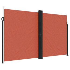 vidaXL Auvent latéral rétractable terre cuite 200x1000 cm