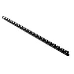 Boite 100 Reliures Spirales Plastique 10mm - Noir - Exacompta