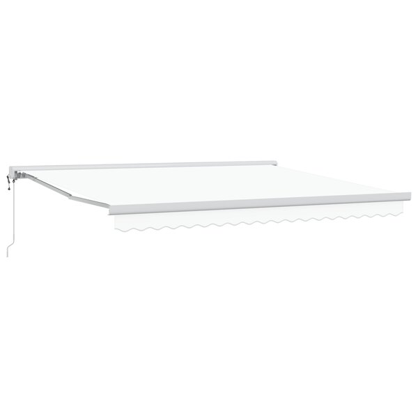 Store rétractable automatique vidaXL Blanc 400x300 cm