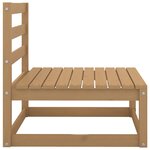 vidaXL Canapés centraux de jardin 2 Pièces marron miel bois de pin solide