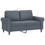 vidaXL Ensemble de canapés 4 Pièces avec coussins Gris foncé Velours