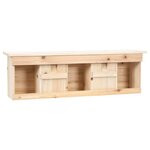 vidaXL Maison pour moineau avec 5 chambres 68x15x21 cm Bois de sapin