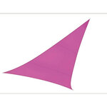 Perel Voile d'ombrage  hydrofuge  5 x 5 x 5 m  160 g/m²  polyester  triangulaire  fuchsia