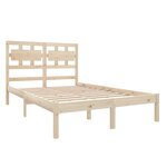 vidaXL Cadre de lit sans matelas 120x190 cm bois massif