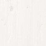 vidaXL Cadre de lit sans matelas blanc 150x200 cm bois de pin massif