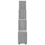 vidaXL Bibliothèque escalier Sonoma gris 142 cm Bois d'ingénierie