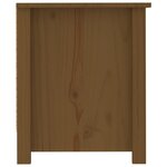 vidaXL Armoire à chaussures Marron miel 110x38x45 5 cm Bois pin massif