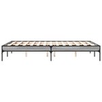 vidaXL Cadre de lit sans matelas sonoma gris 135x190 cm
