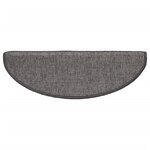 vidaXL Tapis d'escalier auto-adhésifs 15 Pièces Gris et beige 65x21x4 cm