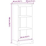 vidaXL Bibliothèque Corona 46x29x100 cm bois de pin massif