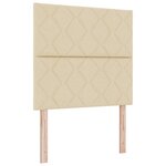Tête de lit LED vidaXL Design Blocs Diamants Crème 90 cm Tissu