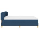 Lit Box Spring bleu vidaXL avec matelas  140x190 cm en tissu