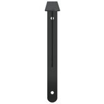 vidaXL Supports d'étagères 4 Pièces 40x2 5x25 cm noir acier inoxydable
