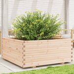 vidaXL Jardinière 110x110x49 5 cm bois de pin massif