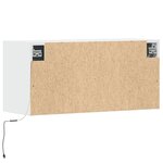 vidaXL Meuble TV mural avec lumières LED blanc 80x31x35 cm