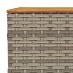 vidaXL Salon de jardin 5 Pièces avec coussins gris résine tressée