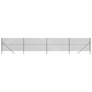 vidaXL Clôture à mailles losangées anthracite 1 6x10 m