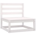 Salon de jardin meuble d'extérieur ensemble de mobilier 7 pièces blanc bois de pin massif 02_0017353
